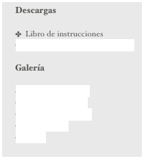 Descargas

Libro de instrucciones
Hoja actualización a G.A. XIII

Galería

Castillo de Dagros
Prisión del Fangal
Atalaya de Glunzel
Mal Castillo
Icaria
